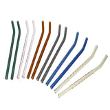 Reusable Glass Straws & Cleaning Brush (Set of 13 Pcs)