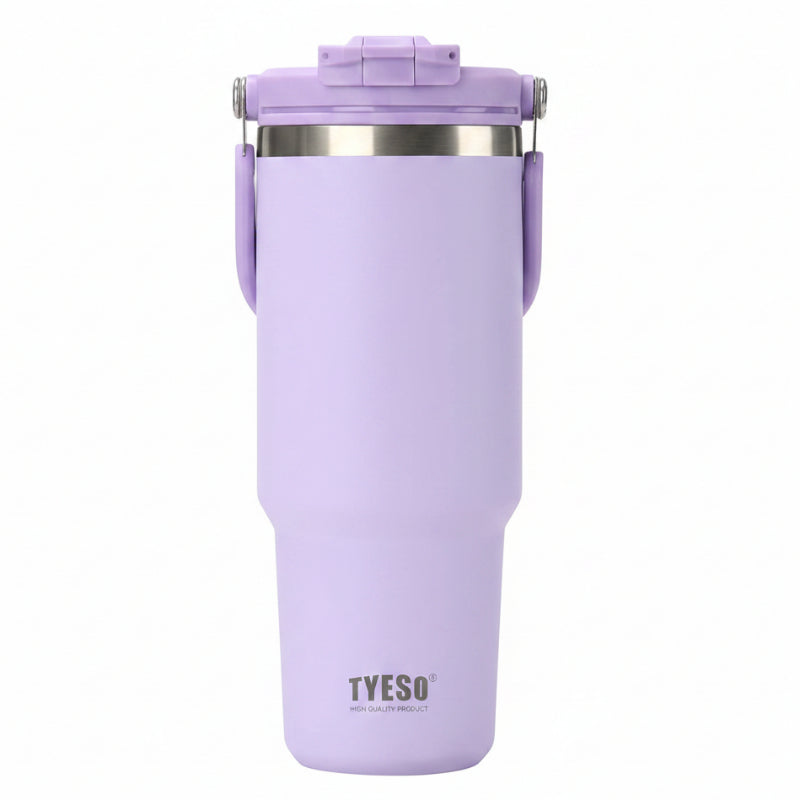 Tyeso Roam Tumbler 2.0 With Flip Straw & Sip Lid 750ml Purple