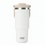 Tyeso Roam Tumbler 2.0 With Flip Straw & Sip Lid 1200ml White