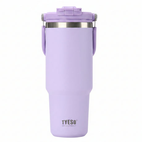 Tyeso Roam Tumbler 2.0 With Flip Straw & Sip Lid 1200ml Purple