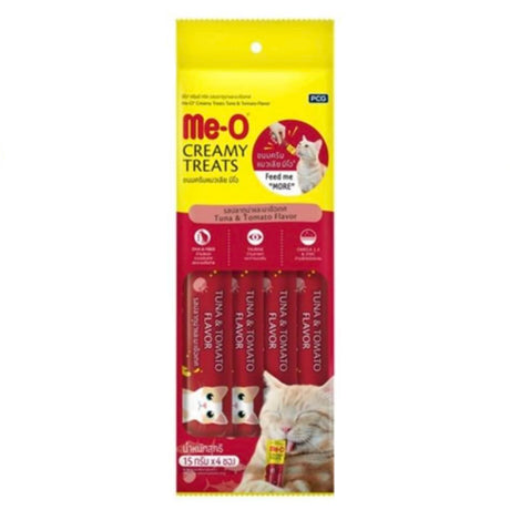 Me-O Cat Creamy Treats - Tuna & Tomato 60gm (Pack of 24)