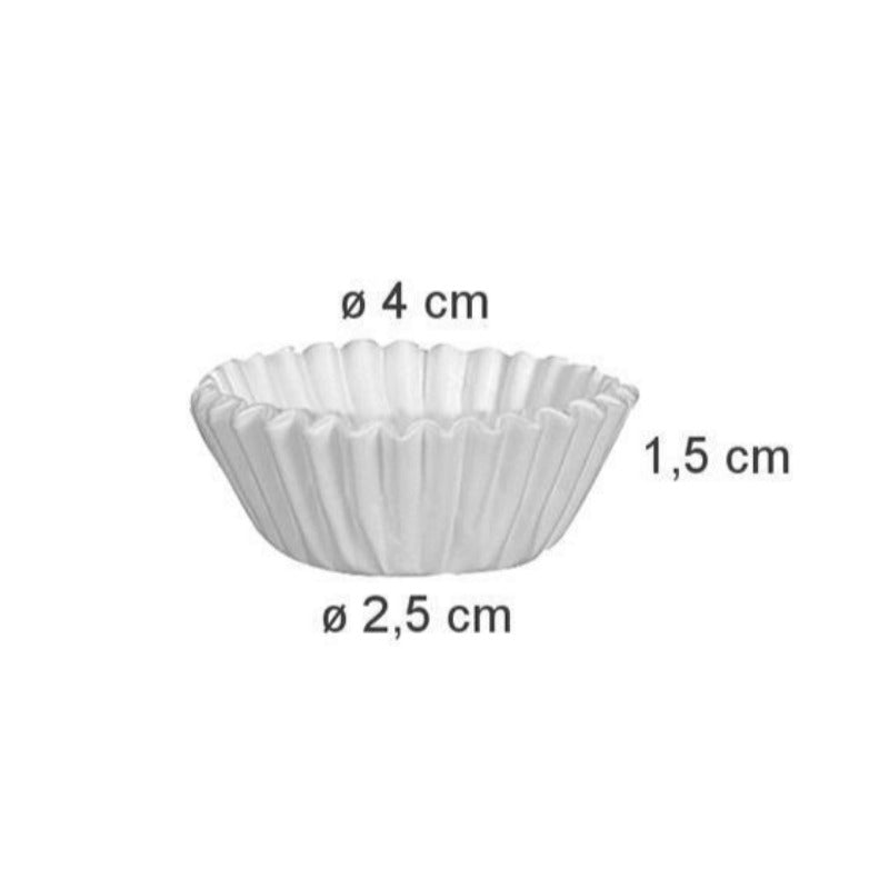 White Paper Baking Cup 6cm, 100pc