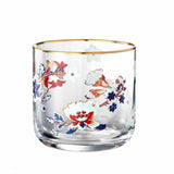 Floral Drinking Glass Set 4Pcs 340ml