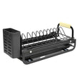 Retractable Metal Dish Drainer Black