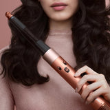 Airwrap I.D., long barrel, straight+wavy model HS08 Amber Silk