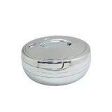 3 Ltr Round Silver Hotpot