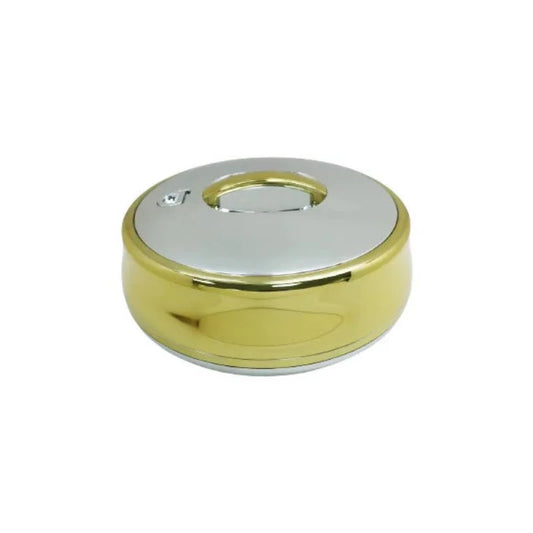 4 Ltr Round Gold Silver Hotpot