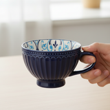 Santorini Breakfast Art Mug Blue 355ml