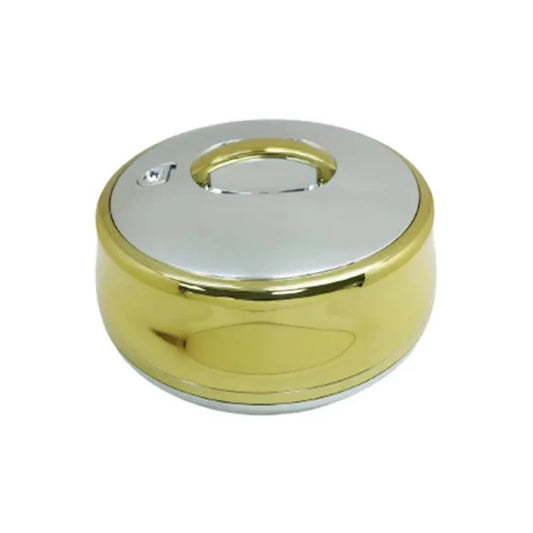 6 Ltr Round Gold Silver Hotpot