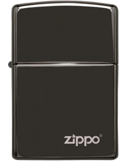 Zippo Ebony Black Lasered