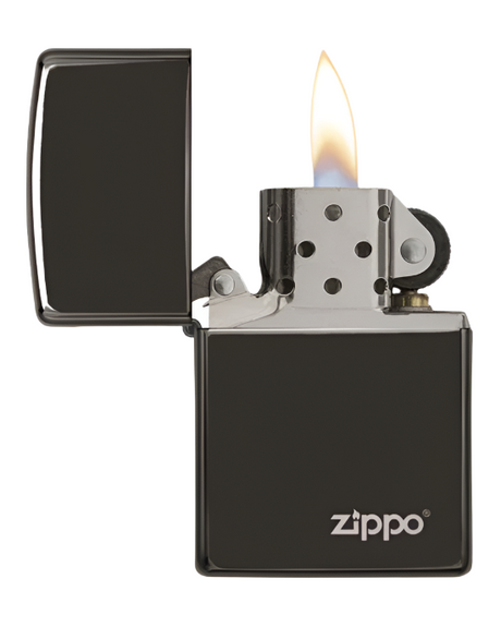 Zippo Ebony Black Lasered