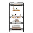 5 Tier Metal Storage Rack Black