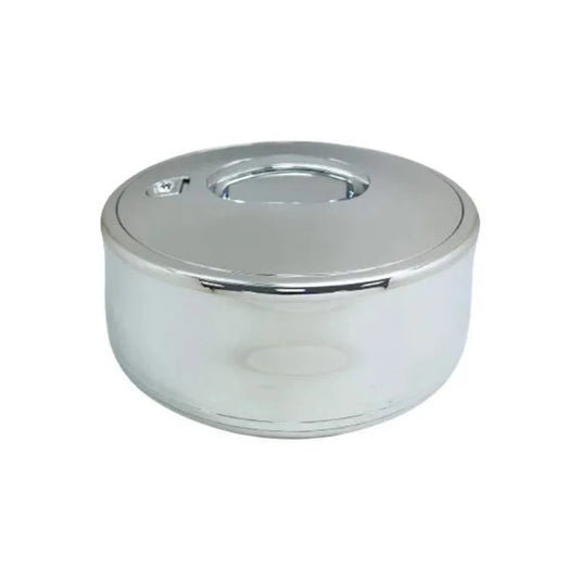 6 Ltr Round Silver Hotpot