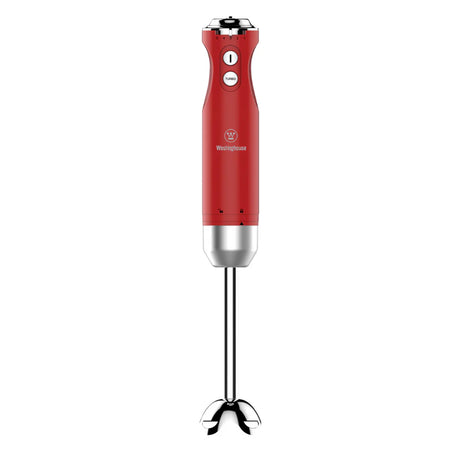Westinghouse Retro Hand Blender Red With Beaker