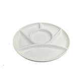 6 Compartment Snack Divider Plate 9" (Set of 2)