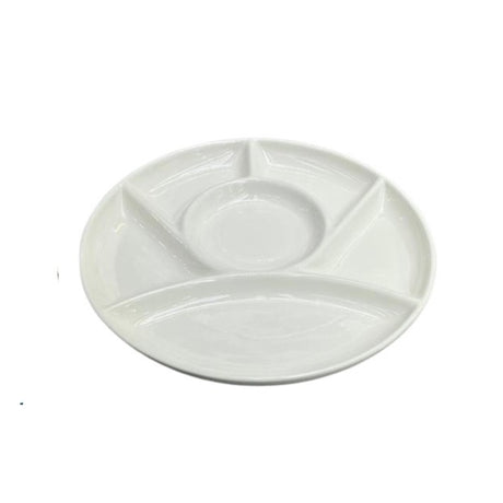 6 Compartment Snack Divider Plate 9" (Set of 2)