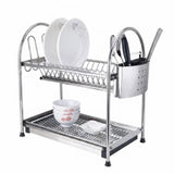 2 Tier Dish Rack Stainless Steel