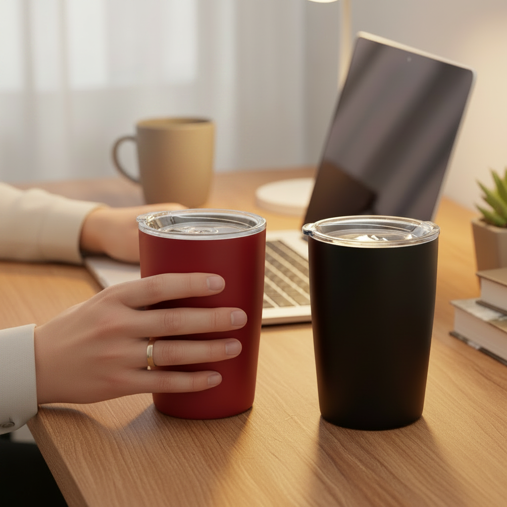 Double Wall Coffee Mug 500ml Stainless Steel