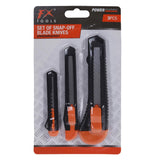 Snap Off Blade Knives (Set of 3)