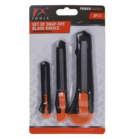 Snap Off Blade Knives (Set of 3)