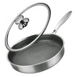 Honey Comb Laser Coated Non Stick Fry Pan With Lid 30cm