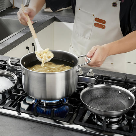 Honey Comb Laser Coated Cooking Pot With Lid 26cm