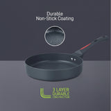 Royalford 9pcs CrimsonTouch Aluminium Cookware Set