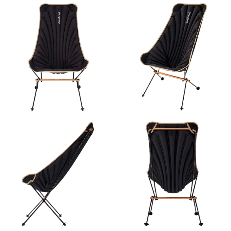 KingCamp Inflatable High Back Chair Black