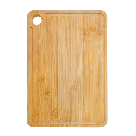 Wooden cutting board, 32 x 45 cm, with circular hanging hole