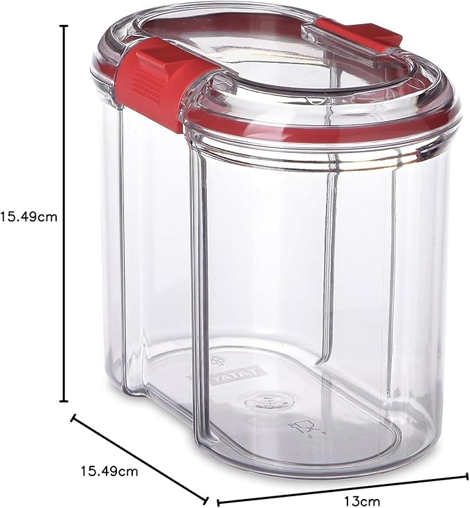 Jar With Safety Closure 1L Transparent