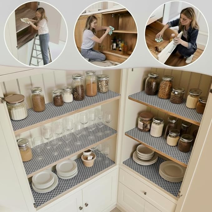 Non-Slipping Kitchen Drawer Liners 30x90cm Assorted Color