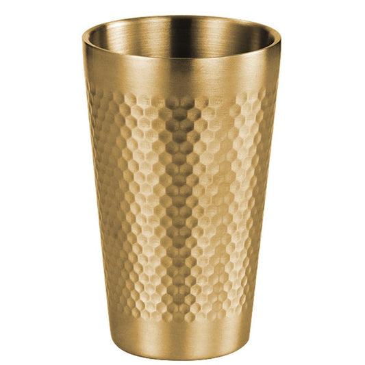 Stainless Steel Drinking Glass Gold 350ml