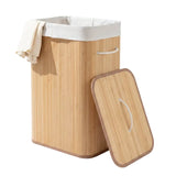 Rectangular Bamboo Laundry Basket