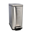 Stainless Steel Pedal Bin 10L Silver