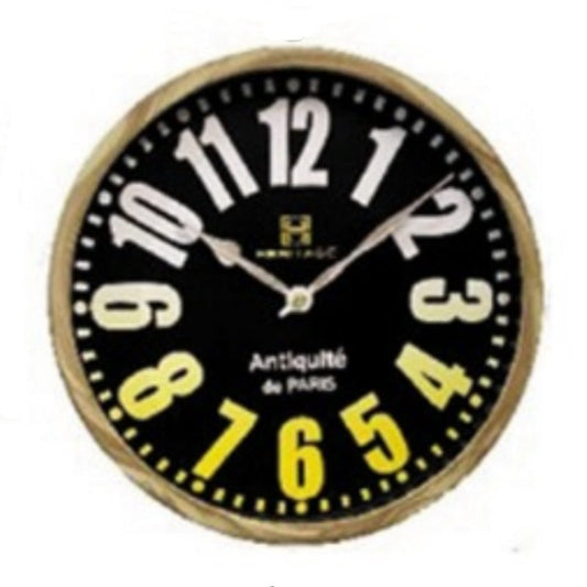 Heritage Wall Clock Oxford Black Dial