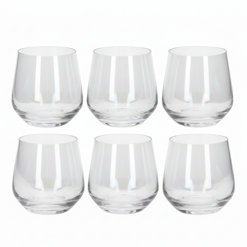 Shining Crystal Drinking Glass Set 6Pcs 360ml
