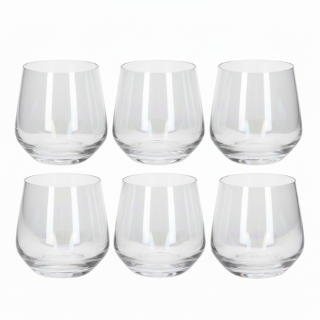 Shining Crystal Drinking Glass Set 6Pcs 360ml