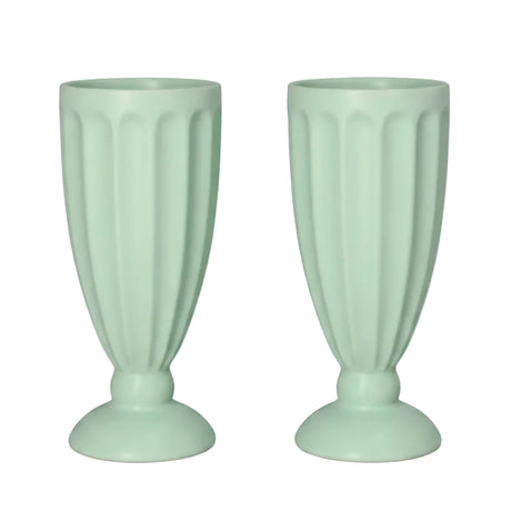 Milkshake Cups Fern Green 350ml (Set of 2)