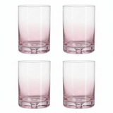 Drinking Glass Set 4Pcs 410ml Soft Pink