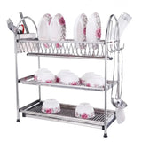 3 Tier Dish Rack Stainless Steel
