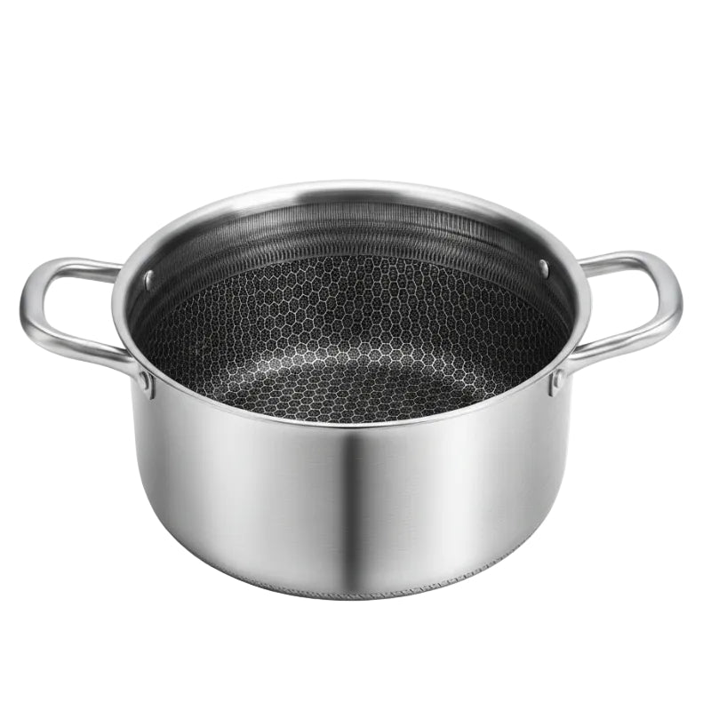 Honey Comb Laser Coated Cooking Pot With Lid 28cm