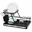 Metal Dish Rack Black