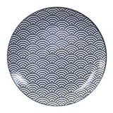 Porcelain Dinner Plate 10.5" Blue Wave