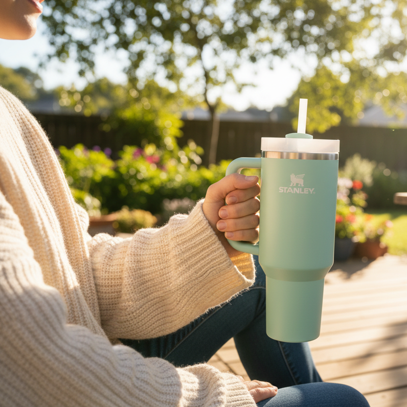 Stanley Quencher H2.0 Flowstate Tumbler 1.18L Seafoam