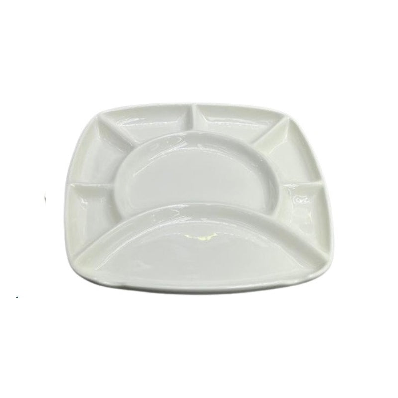 8 Compartment Snack Divider Plate 9" (Set of 2)