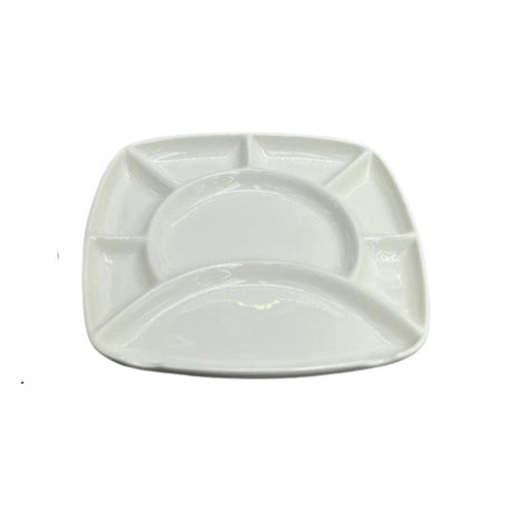 8 Compartment Snack Divider Plate 9" (Set of 2)
