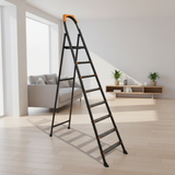 Metal Ladder 8 Steps Black (Made in Turkey)
