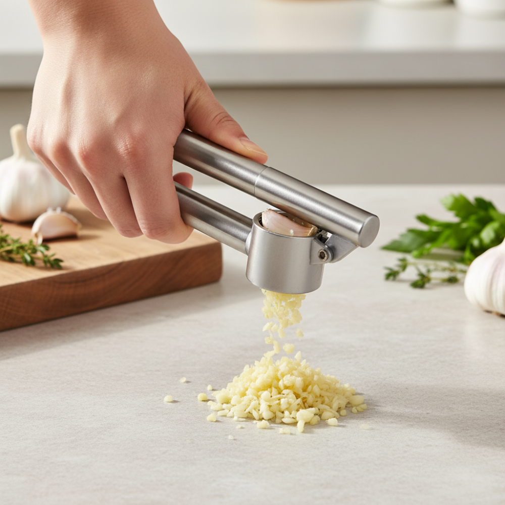 Garlic Presser Stainless Steel 15.5cm