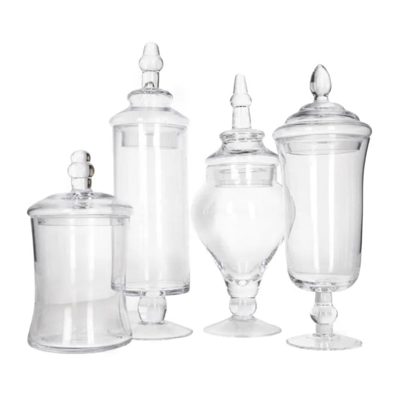 Glass Storage Jar (Set of 4 Pcs)