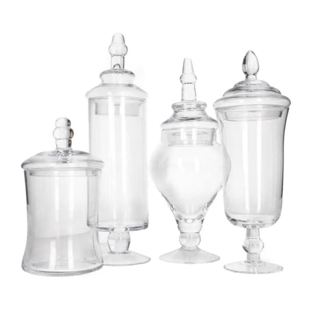 Glass Storage Jar (Set of 4 Pcs)